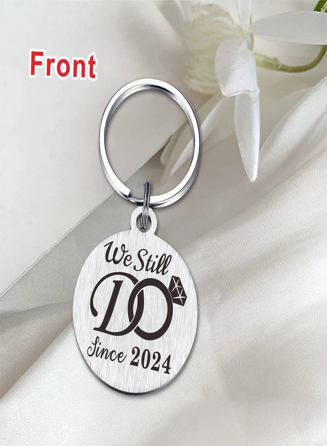 TANWIH 1st Wedding Anniversary Keychain Gifts for Husband Him, 1 Year Anniversary Decoration, We Still Do Since 2024, 1 Yr Anniversary for Men - Image 3